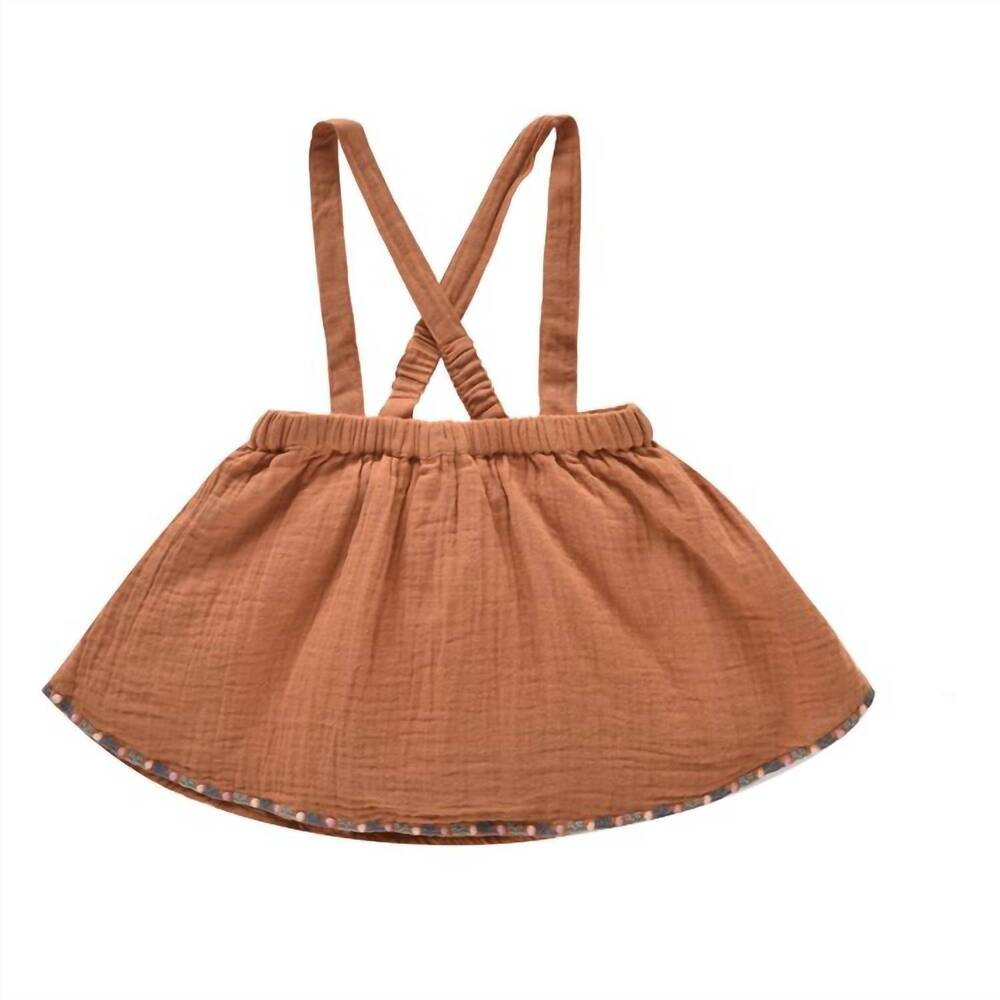 NEW LOUISE MISHA girl's eleonor mini skirt in caramel
